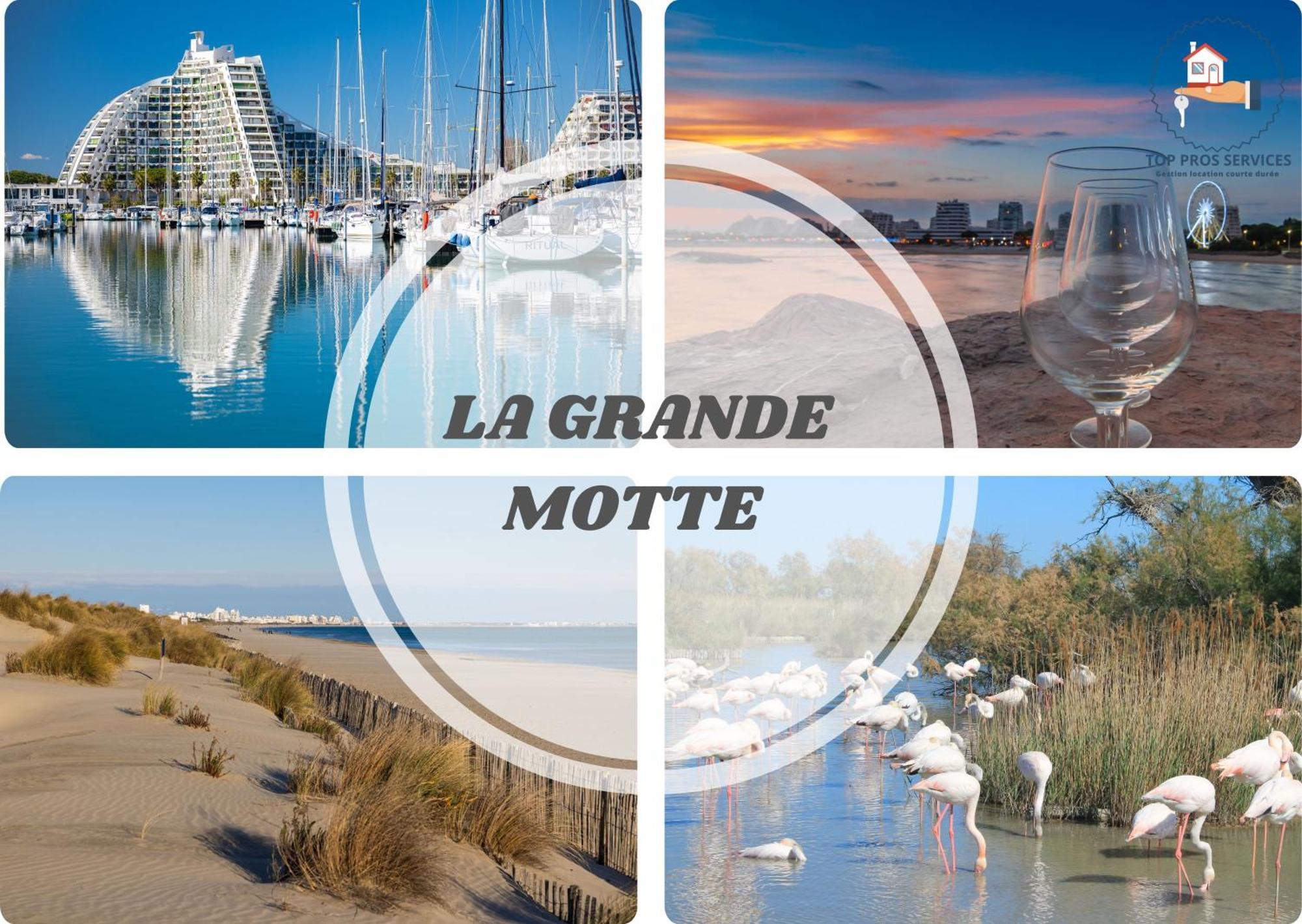 LE CALDERINI APPART - Face PLAGE WIFI et PARK Gratuit CALME - Résid Le Surcouf - CoHôteConciergerie La Grande Motte Extérieur photo